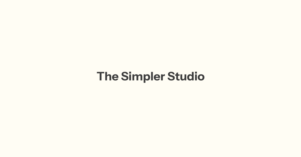 The Simpler Studio